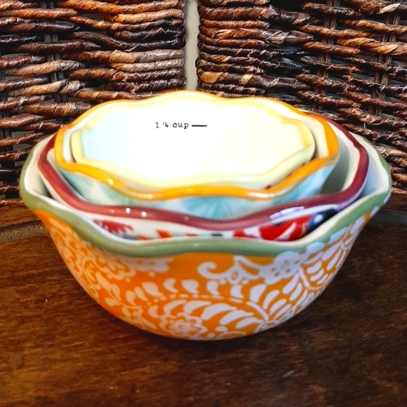 The Pioneer Woman Measuring Cups Nesting Kitchen Cooking Cottagecore Western Set - Picture 1 of 10